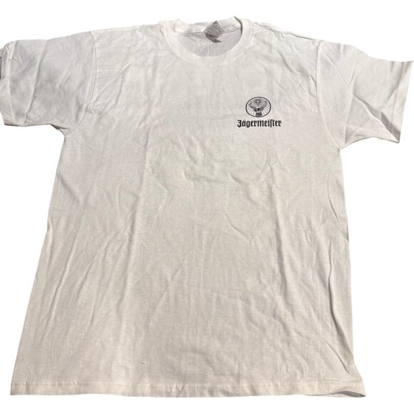 Vintage‎ Y2K Jagermeister T-Shirt sz L Double Sided Liquor Beer Alcohol Graphic - Picture 2 of 5